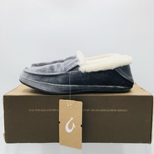 Olukai Kuuna Lanui - Charcoal - Women  s Slippers Size 6 Medium