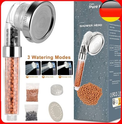 3 Modi Duschkopf Handbrause wassersparend Mit Kalkfilter Ionenfilter Regendusche