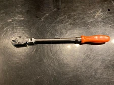 Snap-on Tools  3/8" Flex Head Ratchet FHLFD80A Orange hard Grip USED