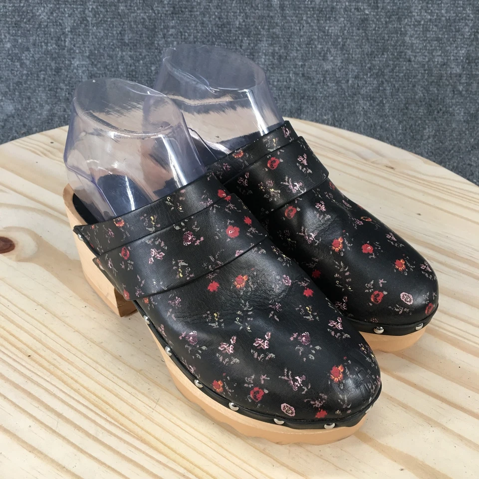 Aerosoles x Laura Ashley Zapatos Mujer 6 M Pedro Zuecos Negro Estampado Floral Informal Foto 3 de 4