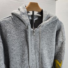 WEAR by Erin Andrews Women's NCAA Michigan Wolverines Full Zip Hoodie Gray 2XL