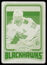 2024-25 O-Pee-Chee Printing Plate Jason Dickinson 1/1 Chicago Blackhawks #76
