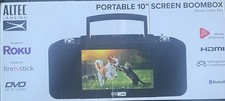 Altec Lansing 10 Screen Portable Media Boombox Black Bluetooth