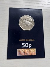 50p Giant Deer Megaloceros 2024 UK  Coin in Change Checker Card Pack - Available on eBay
