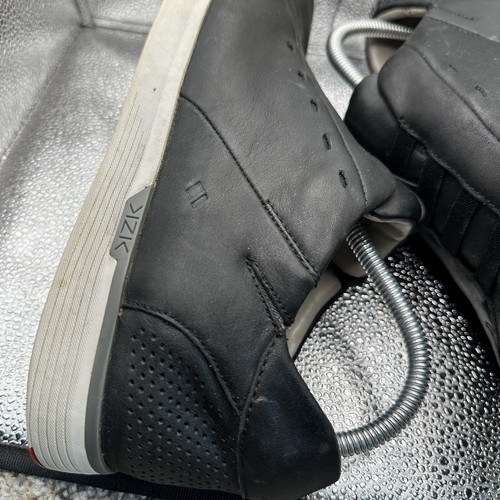 Kizik New York Hands Free Sneaker Mens 10.5 Black Leather Slip On Casual Shoe - Picture 8 of 19
