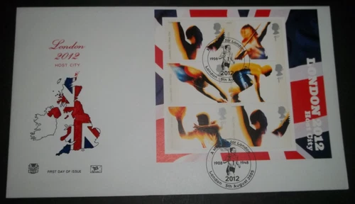 2005 LONDON 2012 M/S STUART FIRST DAY COVER - LONDON, A HAT TRICK FOR LONDON