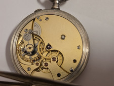 LONGINES aus BERLIN - GEB. EPPNER Silber Herren Taschenuhr um 1890 mit TOP Werk