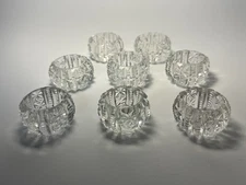 Antique Cut Glass Salt Cellars Set Of 8