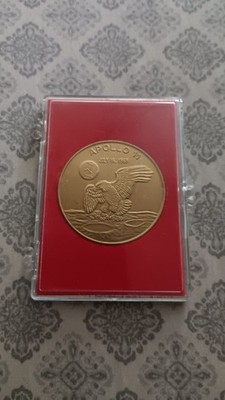 Apollo 11 Moon Landing, Original, Bronze  Collectible Coin,  July 15 1969