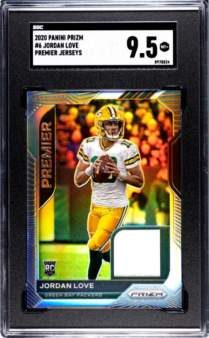 2020 Panini Prizm #6 Jordan Love Premier Jerseys SGC 9.5