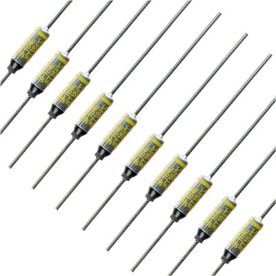 Thermosicherungen 10A 250V Packung 10 Stück für Elektroteile, Transformatoren...
