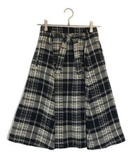 tricot COMME des GARCONS Houndstooth belted Skirt