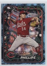 2024 Topps Holiday Blue Metallic Holiday Tree Connor Phillips #H198 0t2