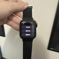Apple Watch SE 40mm Black Aluminum Case Black Stainless Band HR Unlocked