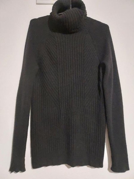 Women Mulberry Sweater Black Wool 36