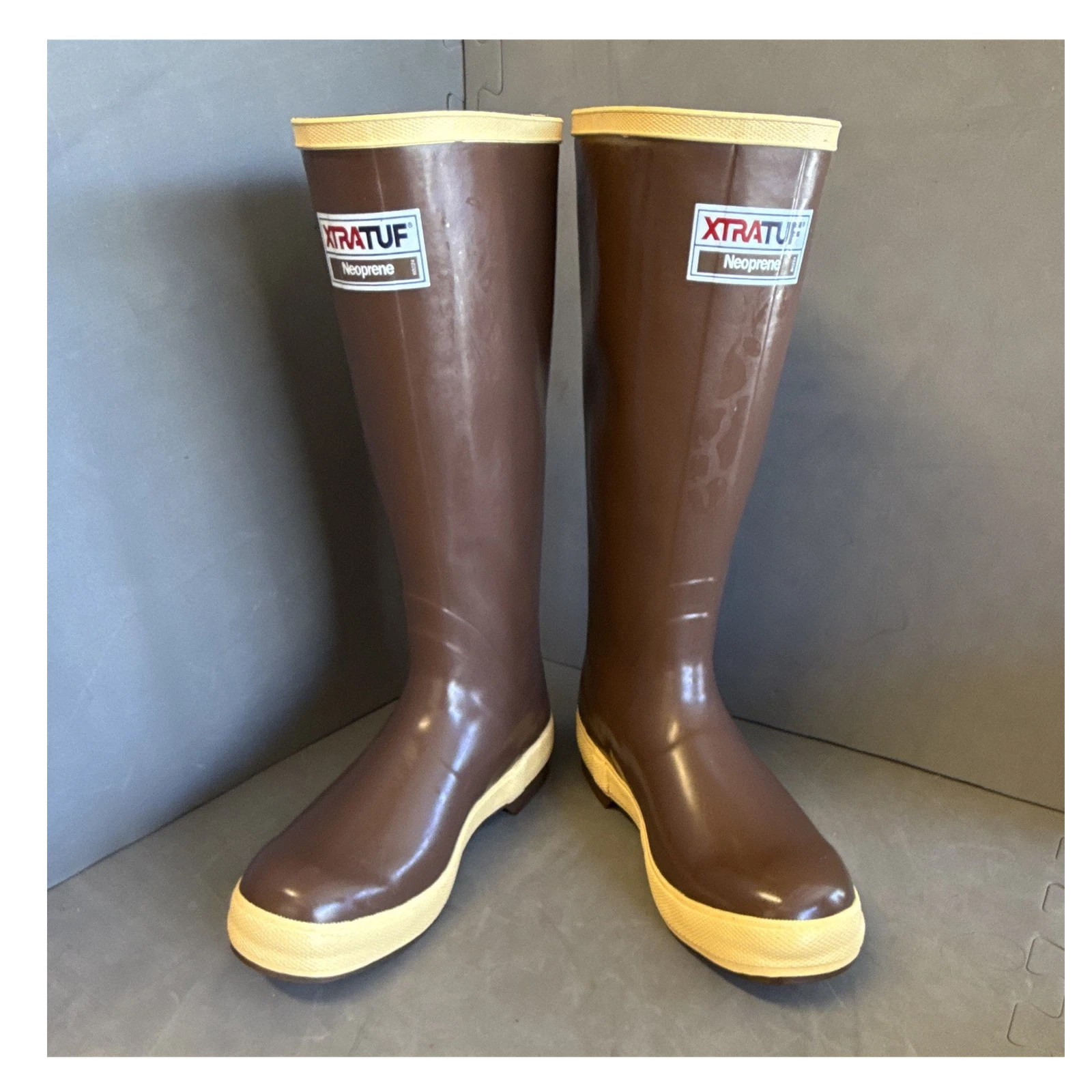 Xtratuf Men's Legacy Knee High Rain Boot Slip Resistant Brown Size 11. No 067