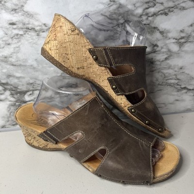 Umberto Raffini Pattie Sandals Brown Leather Portugal Womens Size 42 US 11.5