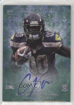 2013 Topps Inception Green 99/99 Christine Michael #139 Rookie Auto RC l8x