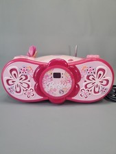 Vintage Barbie Blossom Radio CD Player Boombox Pink Flowers CD Radio Works READ
