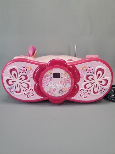 Vintage Barbie Blossom Radio CD Player Boombox Pink Flowers CD Radio Works READ