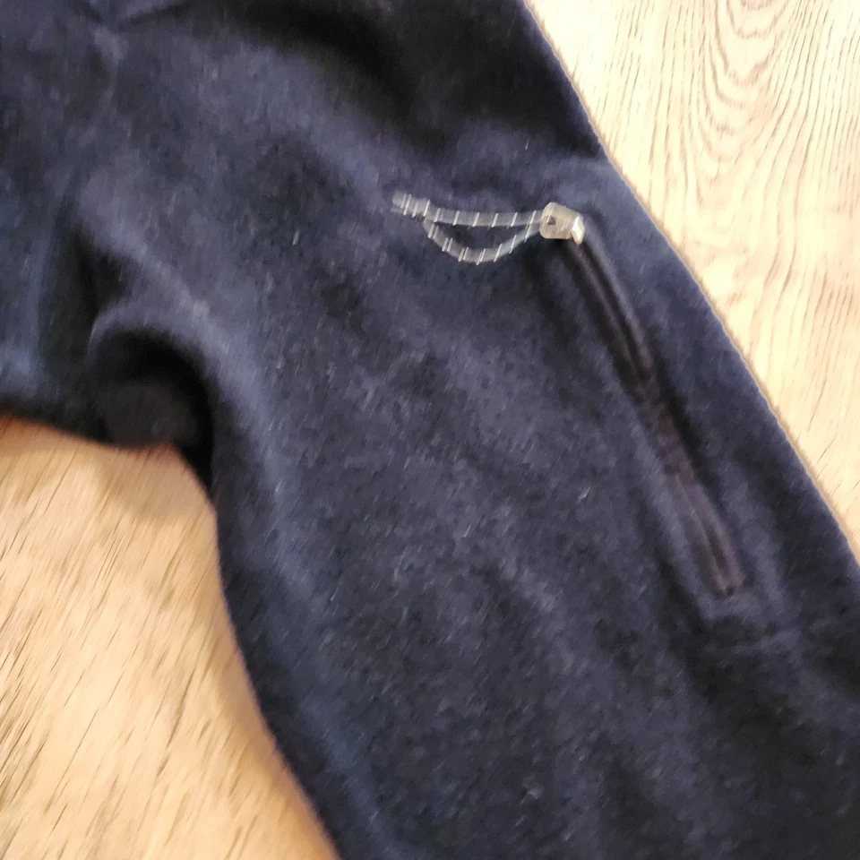 Mountain Hardwear 羊毛混纺羊毛套衫男式大号海军蓝半拉链 — 第 4/4 张图片