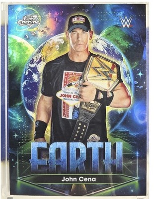 2026 Topps Cosmic Chrome WWE John Cena Planetary Pursuit Earth #PPE-9