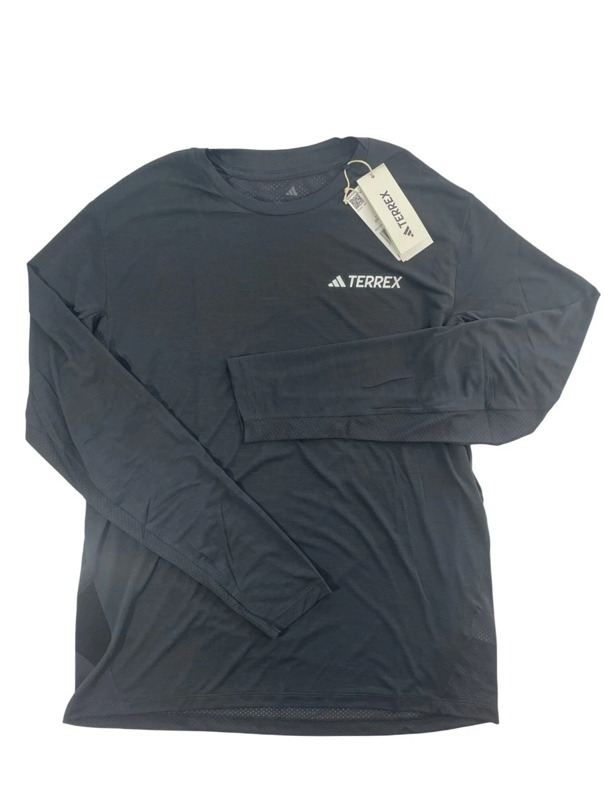 Adidas Terrex XPR Long Sleeve Tee Trail Running Shirt Grey Men's Size Large NWT