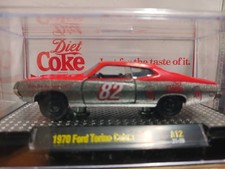 M2 Diet Coke 1970 Ford Torino Cobra, argent, rouge, noir, 1 de 9600, A12