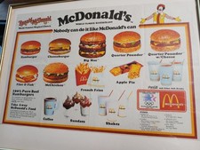 Napperon McDonald's 1984 Philippines plateau doublure Jeux Olympiques