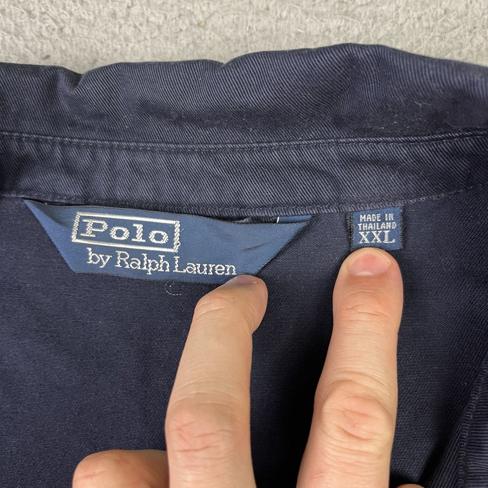 Polo Ralph Lauren Harrington Jacket Men 2XL Blue Chin Strap Madras Collar thumbnail 9