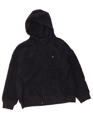 Tommy Hilfiger Damen Oversized Fleecejacke mit Kapuze UK 18 XL Navy Blau BS09
