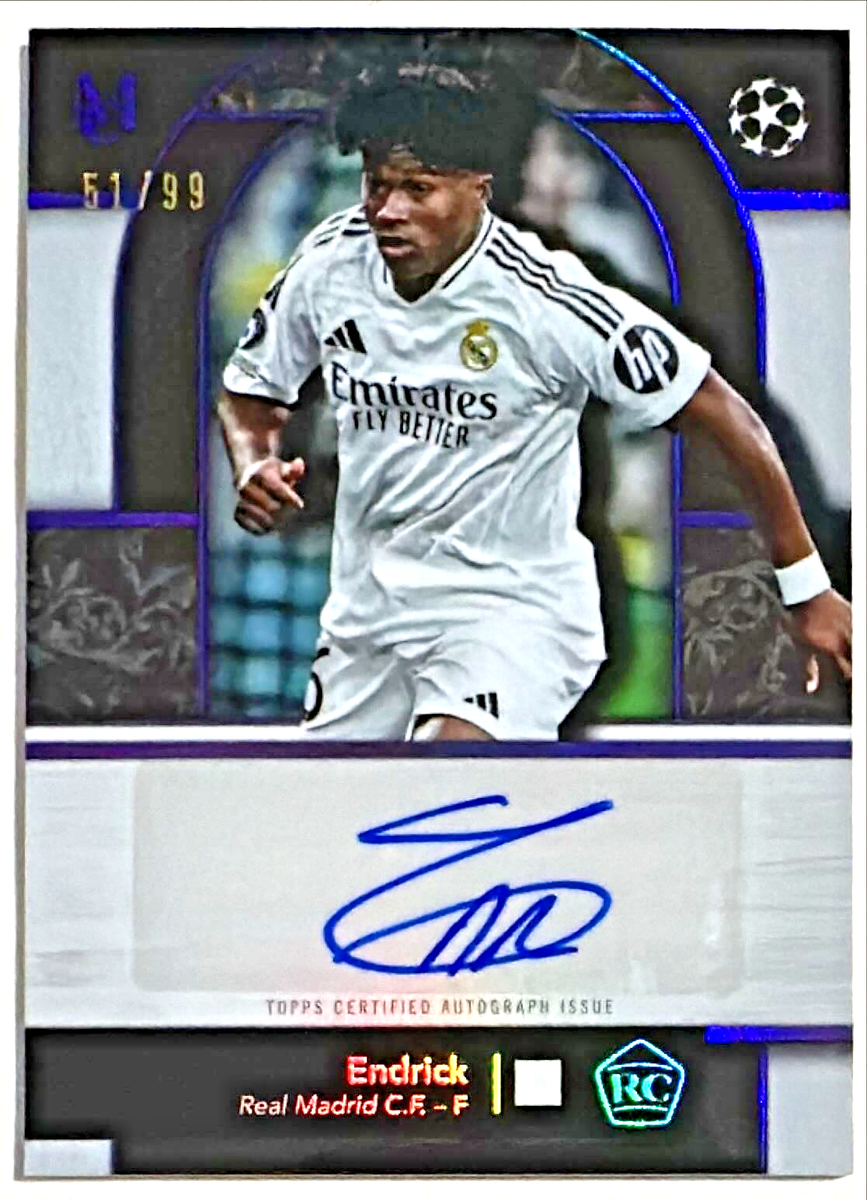 2024-25 Topps Museum Collection UEFA Endrick Auto RC 51/99