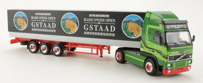 Volvo Sattelzug ''Rado Swiss Open Gstaad / Addor'' Herpa 1:87 H0 ohne OVP [ME8-B4]