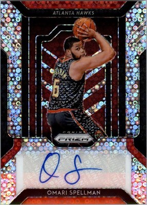 2018-19 Panini Prizm Fast Break Rookie Autographs #30 Omari Spellman Auto BSK