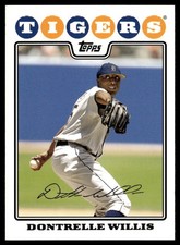 2008 Topps Dontrelle Willis Detroit Tigers #45