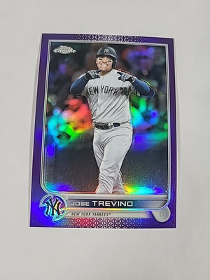 #ad 2022 Topps Chrome Update Purple Refractor #USC51 Jose Trevino $2.00