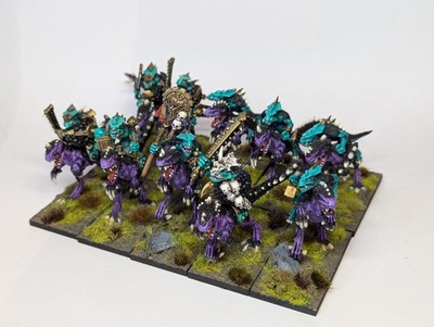 Warhammer Fantasy - The Old World - Saurus Cold One Riders - bemalt