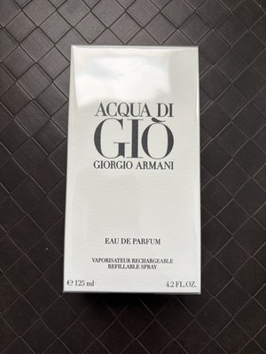 New, Sealed Giorgio Armani Acqua Di Gio Men Eau de Parfum Spray 4.2oz 125ML