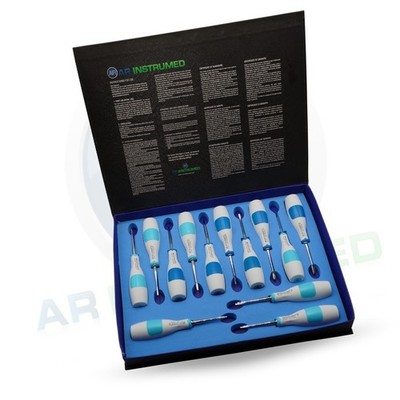Silicone 13 PCS Set Dental Root Luxating Elevator Serrated Surgical Instruments