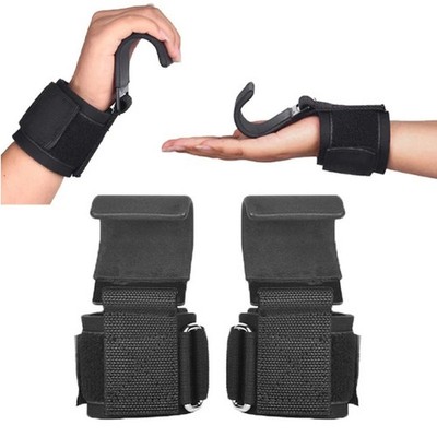 2x Gewichtheben Haken Paar Zughilfe Griffhilfe Kraftsport Krafttraining Grips
