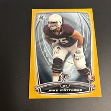 2014 Bowman - Rookies Jake Matthews #56 Gold /399 (RC)