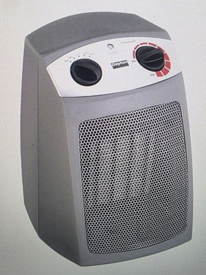 New! Dayton 1VNW9 Portable Electric Ceramic Space Heater 1500W 10in...