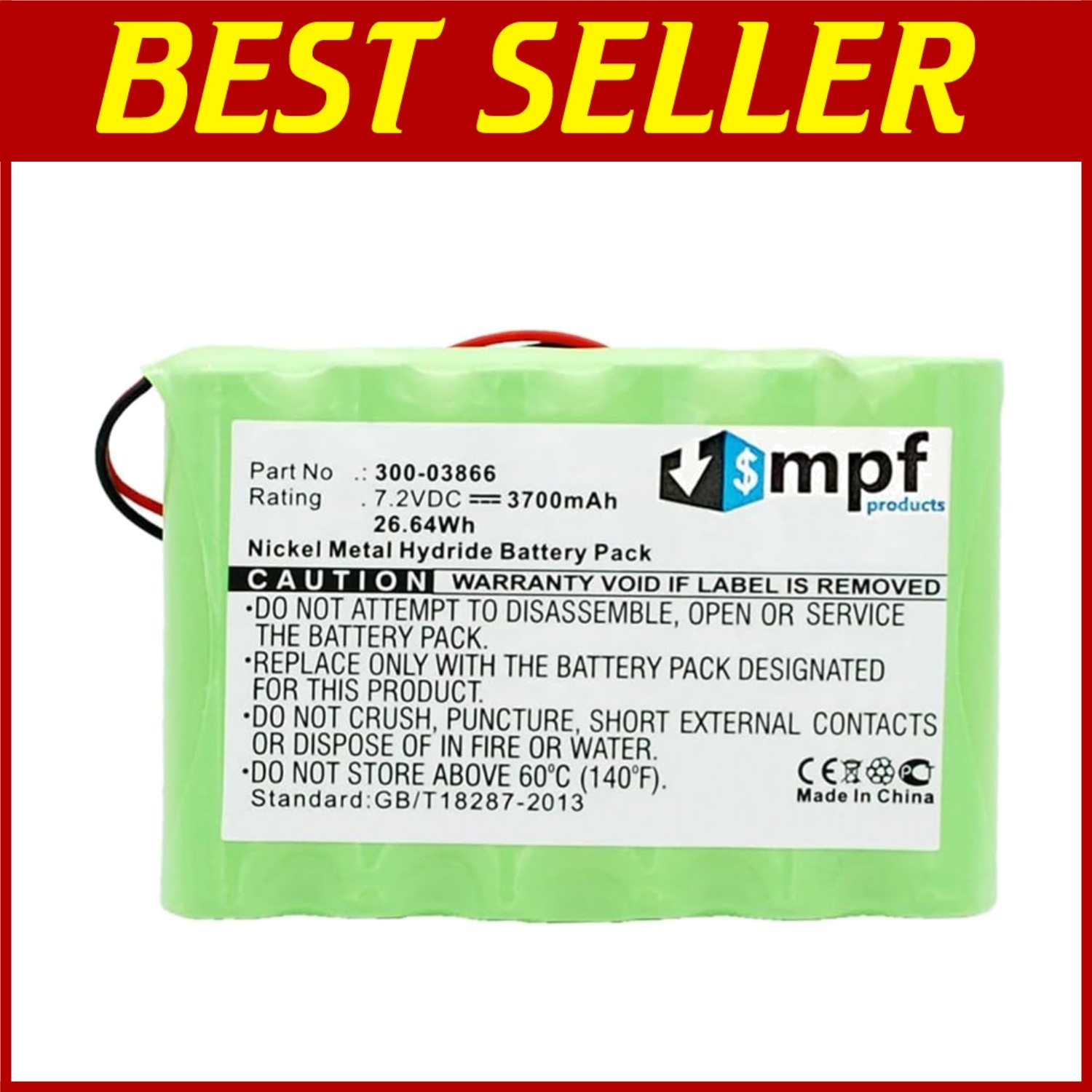 7.2V 3700mAh Battery for Lynx Touch 7000 Security System