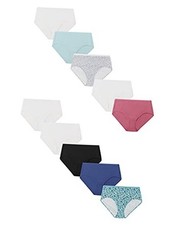 Women's Underwear Briefs Pack, 10-Pack, 11 Loose Solid/Heather/Print Mix
