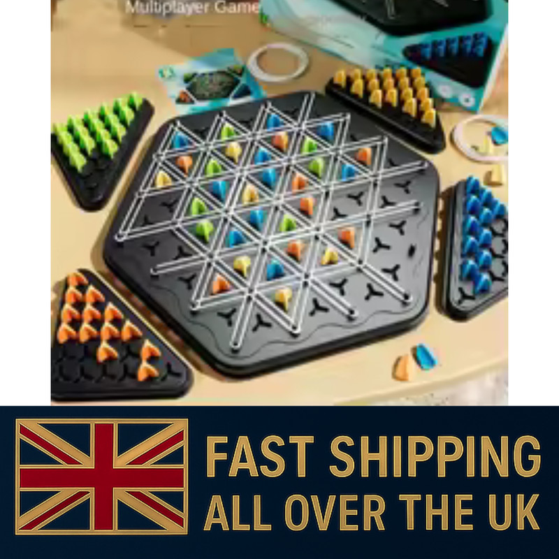 Fun Chain Triangle Game Interactive Peg Game Triangle Chess Board Game Gift UK