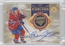 2023-24 Ultimate Collection Emblems Rookies Gold 1/99 Owen Beck #UE-OB Auto 11jd