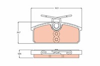TRW Bremsbelagsatz Scheibenbremse GDB2165 FüR Renault Twizy Mama
