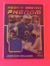 2022 Panini Donruss Optic Rookie Phenom Prizm Jameson Williams #RP-JW Lions NFL