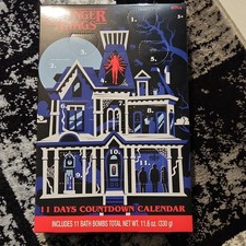 Netflix Stranger Things 11 Days Countdown Advent Calendar Bath Bombs/Fizzies NEW