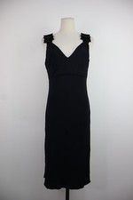 VERSACE WOMEN'S DRESS DRESS SIZE 46 DRESS WOMAN ITALY VINTAGE SILK LOGO